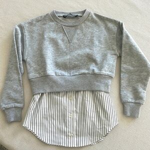 Central Park West Heather Gray Knit Top